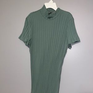 Sage Green turtleneck dress